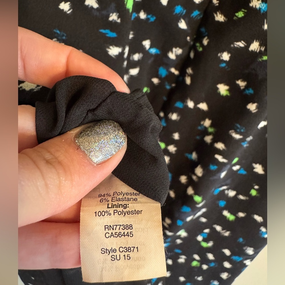 Jcrew Wrap Front Dress in painted dots - Picture 6 of 6